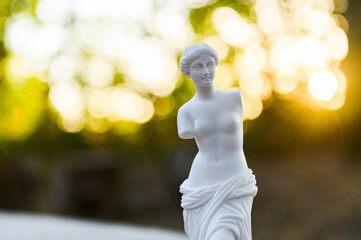 Statue of Venus outdoors. Portrait of goddess Venus with natural light. © AndyPhoton