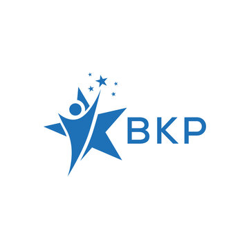 BKP Letter logo  white background .BKP Business finance logo design vector image  in illustrator .BKP  letter logo design for entrepreneur and business.
