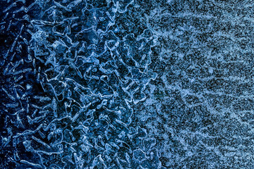  ice in nature - white and blue abstract background  - 520886855