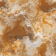 A 3d digital rendering of a seamless, brown and white marble type texture.