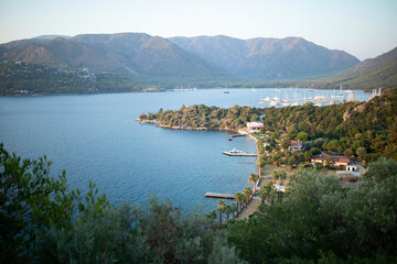 Marmaris panoramic view from the hill