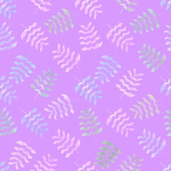 Fototapeta na wymiar Summer seamless palms leaves pattern for clothes print and kids accessories and wrapping and fabrics and linens
