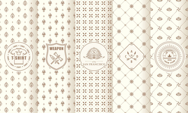 Vintage collection of design elements,labels,icon,frames, for logo,packaging,vector design of luxury products.for perfume,soap,wine, lotion Isolated