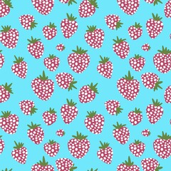 Spring and summer fruit seamless strawberry cartoon pattern for kids clothes print and wrapping and fabrics