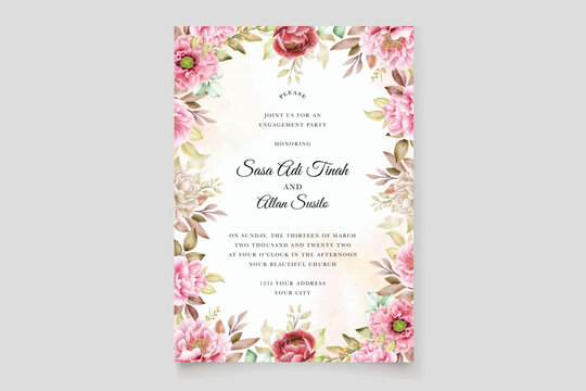 Hand Drawn Background And Frame Floral Design