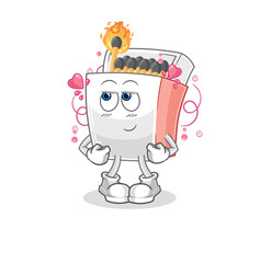 matchbox shy vector. cartoon character