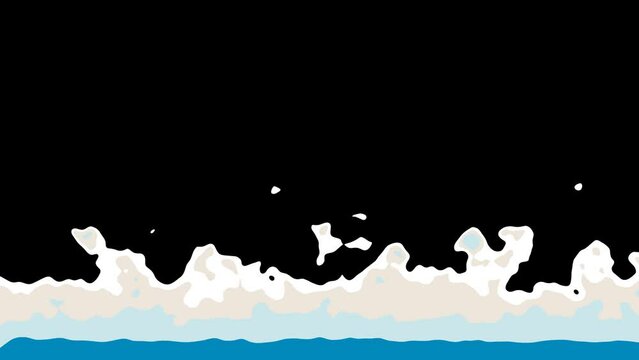 sea ​​wave transition animation video footage template