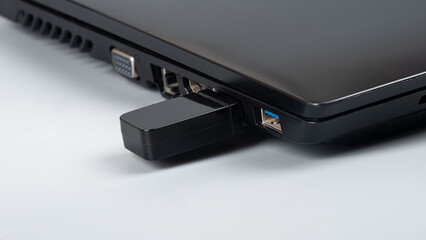 optional removable router to enhance the signal on a laptop.