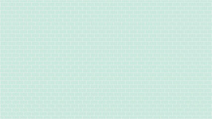 Abstract simple green brick wall textured background.