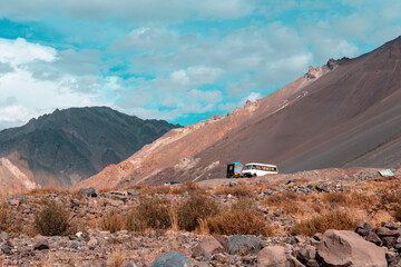 truck in the mountains
