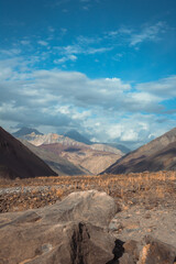 landscape of the mountains