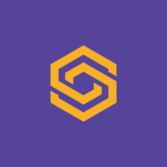 Abstract letter 'S' logo design. Vector image