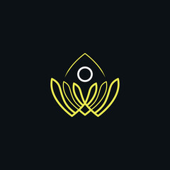 Abstract sketch of finding yourself. Vector image