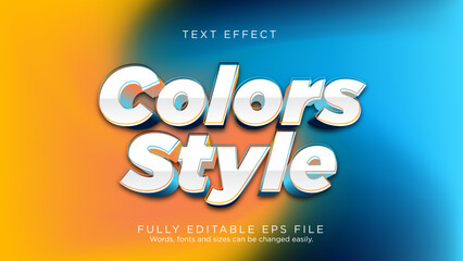 Color Style Text Effect Font Type
