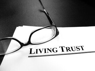 Probate Last Will and Testament Documents on Desk with Glasses