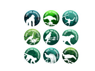 Vector Keychain Bundle set 