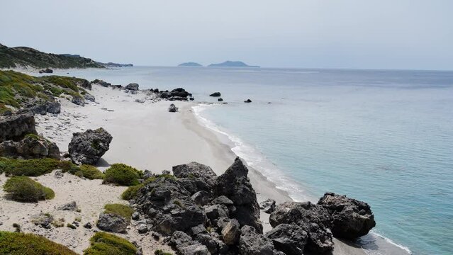 The south coast of Crete, Greece in UHD resolution