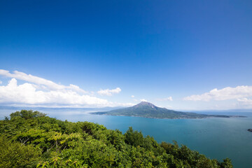 桜島と錦江湾	