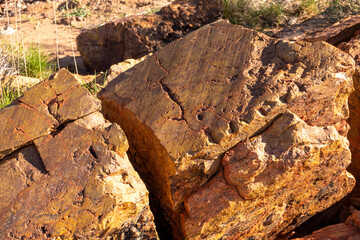 Very old Marble polished by a Glacia, Pilbara