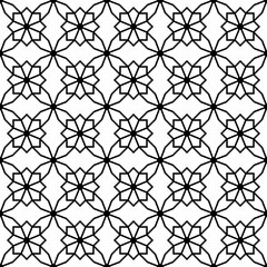 Vector seamless with geometric Arabic pattern