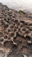 crater in the volcanic rock of Menorca