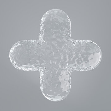 real transparent water circle shape. Pure Cosmetics Product. Moisturizer Skin Care. 