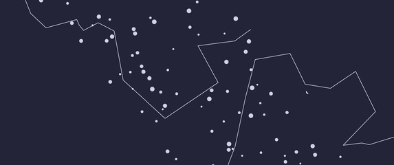 Fototapeta premium Star constellation illustration, abstract star constellation, stargazing, star observation, suitable for background, desktop background, backdrop, banner, brochure