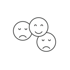 rating emotion faces icons  symbol vector elements for infographic web