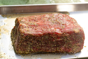 ローストビーフ　キャンプで作る料理　ダッジオーブン