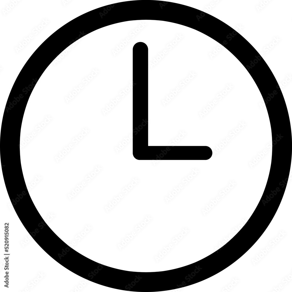 Poster clock icon in trendy flat style isolated on background. clock icon page symbol for your web site des