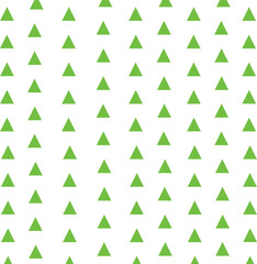 abstract triangles lined up green small triangle fabric pattern