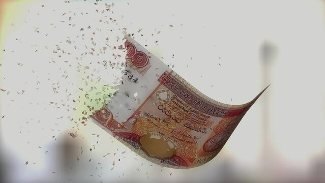 Fiat currency devaluing, losing value, Sri Lankan Rupee