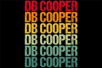 DB Cooper Retro Vintage T-Shirt design