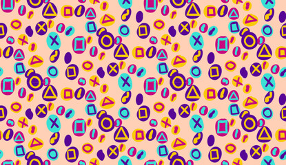 Geometric ethnic pattern seamless flower color. seamless pattern. Design for fabric,curtain,background,carpet,wallpaper,clothing,wrapping,Batik,mandalas,fabric,Vector illustration. pattern style.