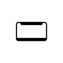 blank license plate icon vector design templates