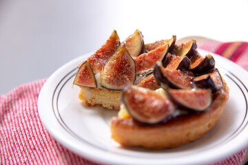 Fig Tart on a window sill