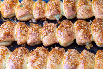 Turkish cuisine; Handmade Cheese Pastry (Turkish name; peynirli pogaca)