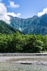 長野県松本市上高地からの景色