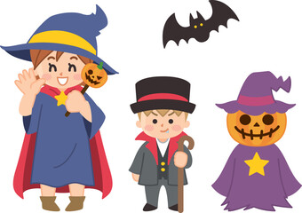 ハロウィンの子供たち　ハロウィーン　キャラクター