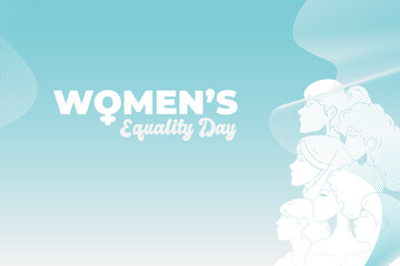 Women's Equality Day 26 August Background Vector. Could use for background, backdrop or banner. Soft color.