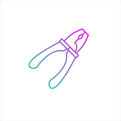 pliers vector for website symbol icon presentation
