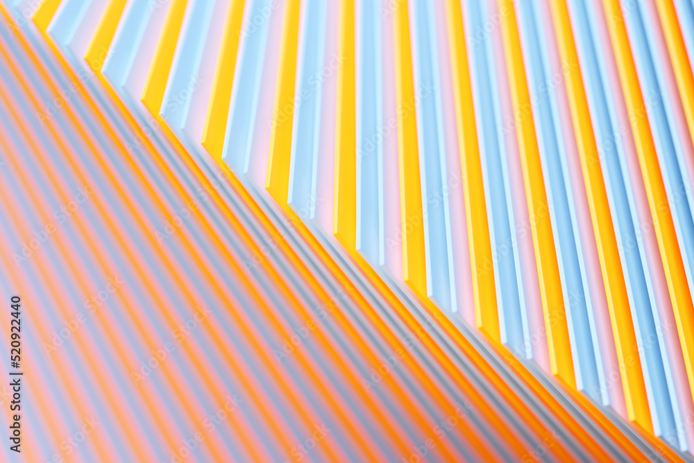Poster abstract surface background with various multicolored lines. 3d rendering