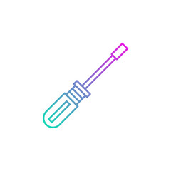 Fototapeta premium screwdriver vector for website symbol icon presentation