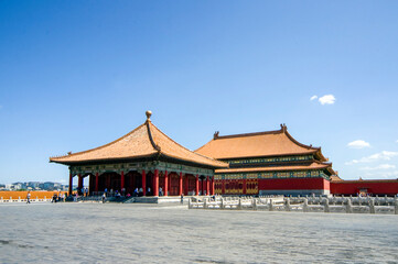 Forbidden Museum in Beijing, China, is one of the largest and most complete preserved wooden buildings in the world. It was listed as a World Cultural Heritage Site in 1987.