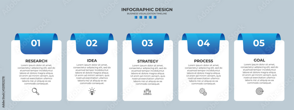 Poster business infographic design template with options, steps or processes. can be used for presentation,