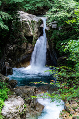 Fototapeta premium 岐阜県中津川市の竜神の滝