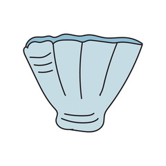 cute shell vector illustration design element