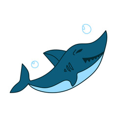 shark hand drawn vector illustration design element