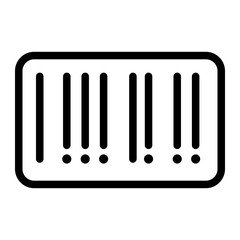 barcode line icon