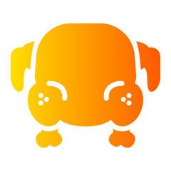 chicken gradient icon